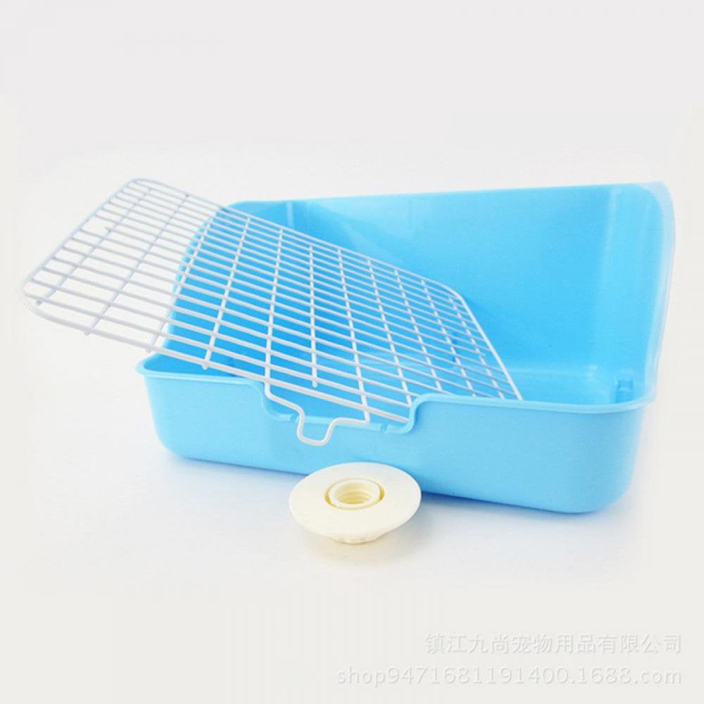 Pet Small Rat Toilet Basin, Square Potty Trainer Corner Litter Bedding Box Pet Pan Let Small Animals Develop the Habit of Toileting at a Fixed Point, Dry and Hygienic Animals & Pet Supplies > Pet Supplies > Small Animal Supplies > Small Animal Bedding Echenor Blue  