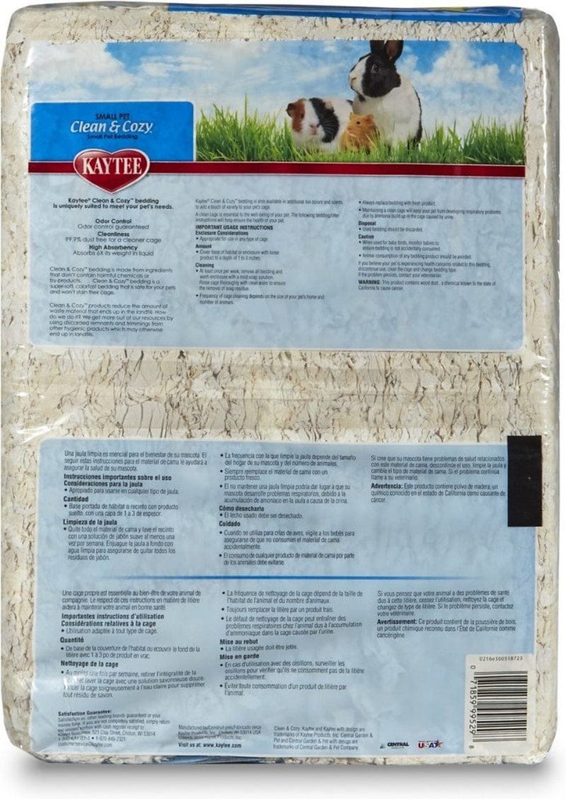 170 Liters (2 X 85 L) Kaytee Clean and Cozy Small Pet Bedding