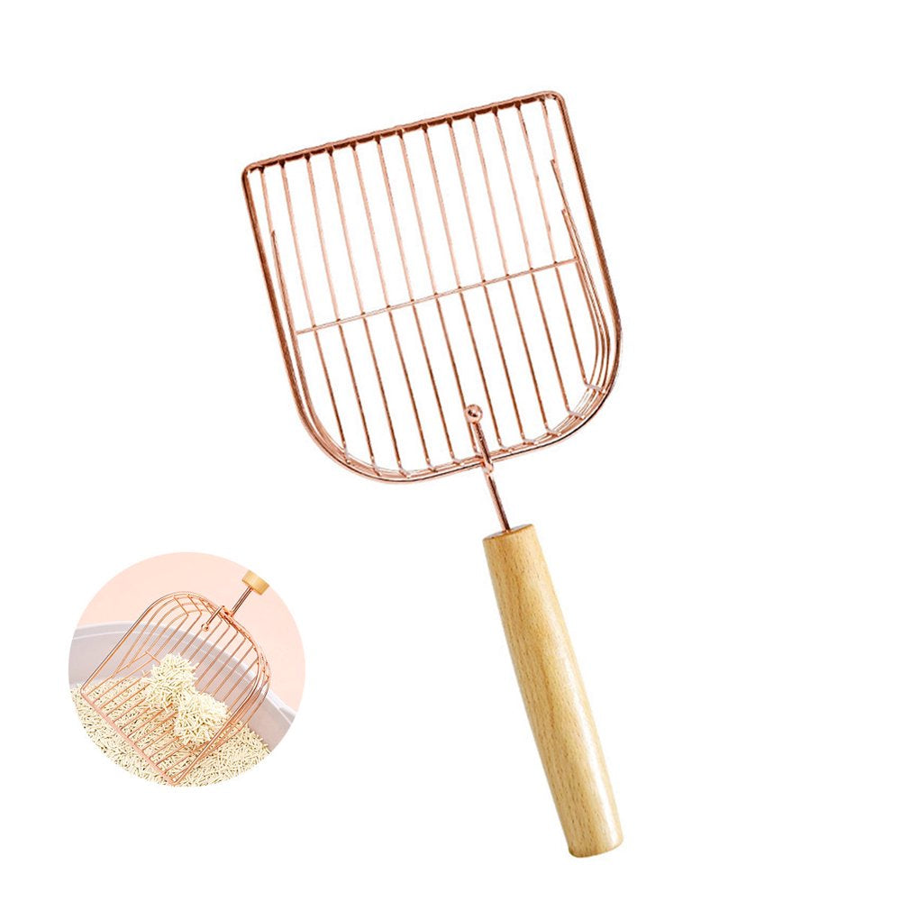 Meidiya Large Cat Litter Scoop,Metal Cat Poop Sifter with Wooden Long Handle,Durable Anti-Slip Deep Shovel Kitten Pooper Slovel for Litter Box Animals & Pet Supplies > Pet Supplies > Cat Supplies > Cat Litter Meidiya   