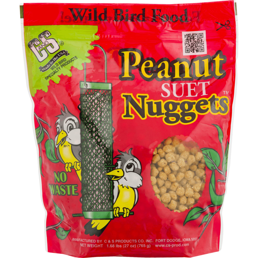 C&S Peanut No-Melt Suet Nuggets, 27 Oz, Wild Bird Food Animals & Pet Supplies > Pet Supplies > Bird Supplies > Bird Food Central Garden and Pet   