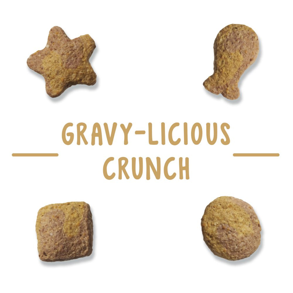 Friskies Cat Treats, Party Mix Crunch Gravylicious Chicken & Gravy Flavors, 6 Oz. Pouch