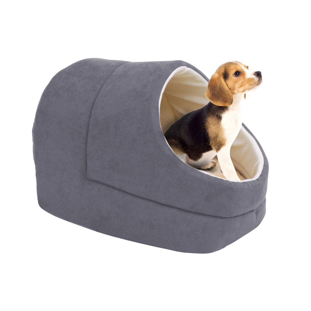 GOOPAWS Cat Cave for Cat and Warming Burrow Cat Bed, Pet Hideway Sleeping Cuddle Cave Animals & Pet Supplies > Pet Supplies > Cat Supplies > Cat Beds JESPET Gray  