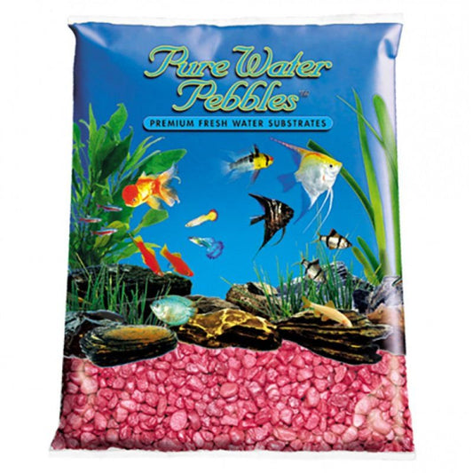 Pure Water Pebbles Aquarium Gravel - Red Frost 5 Lbs (8.7-9.5 Mm Grain) Pack of 3