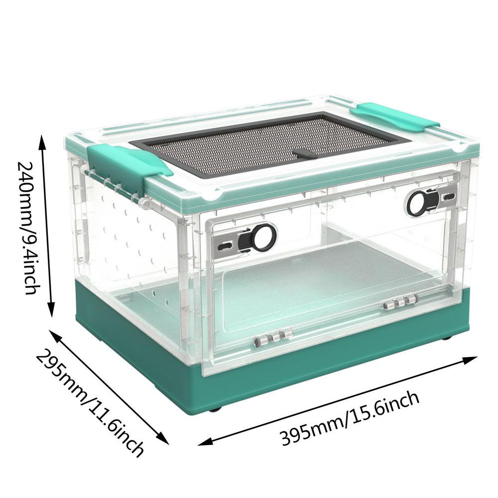 Fovolat Small Animal Breeding Box Easy to Clean Small Animal Habitat Pet Cage for Hedgehogs Hamsters Gerbils Spiders Snails Frogs Newcomer Animals & Pet Supplies > Pet Supplies > Small Animal Supplies > Small Animal Habitats & Cages Fovolat   