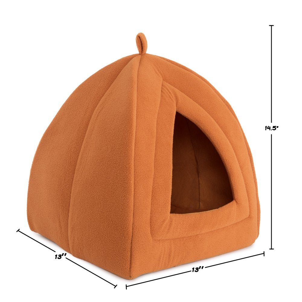 Cat House - Indoor Bed with Removable Foam Cushion - Pet Tent for Dogs, Rabbits, Guinea Pigs, Hedgehogs, and Other Small Animals by PETMAKER (Brown) Animals & Pet Supplies > Pet Supplies > Cat Supplies > Cat Beds Trademark Global, LLC.   