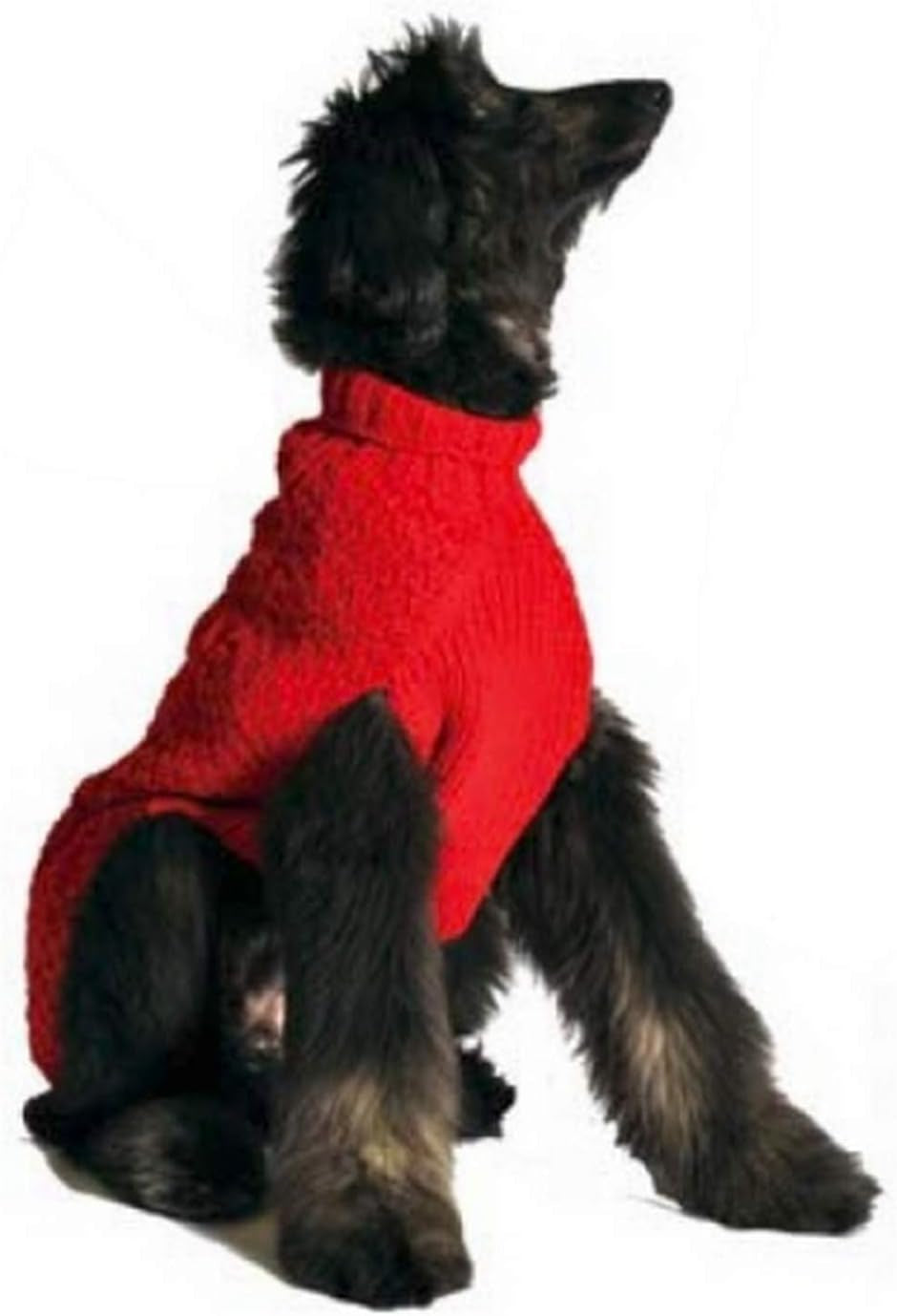 Chilly Dog Red Cable Dog Sweater, Small Animals & Pet Supplies > Pet Supplies > Dog Supplies > Dog Apparel Chilly Dog xs  