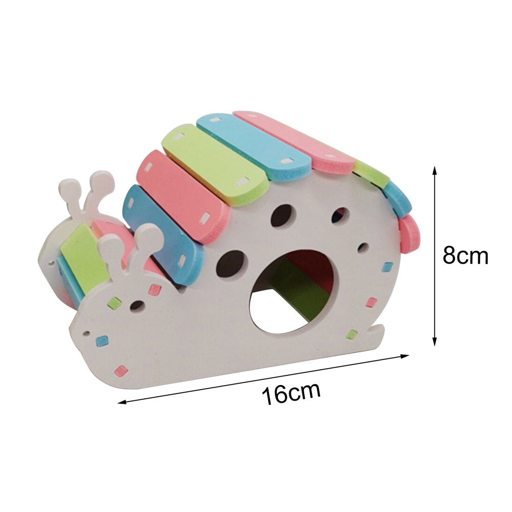 Meidiya Hamster Hideout Wooden Gerbil House,Rainbow Bridge Mouse Sports Sleep Toy Hamster Cage Accessories for Small Animal Habitat Hamster Guinea-Pig Hedgehog Squirrel Animals & Pet Supplies > Pet Supplies > Small Animal Supplies > Small Animal Habitats & Cages Meidiya   