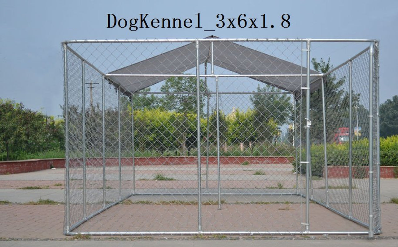 Chicken Coop Outlet Chain Link Backyard Dog Kennel, X-Large, 240"L Animals & Pet Supplies > Pet Supplies > Dog Supplies > Dog Kennels & Runs ChickenCoopOutlet   