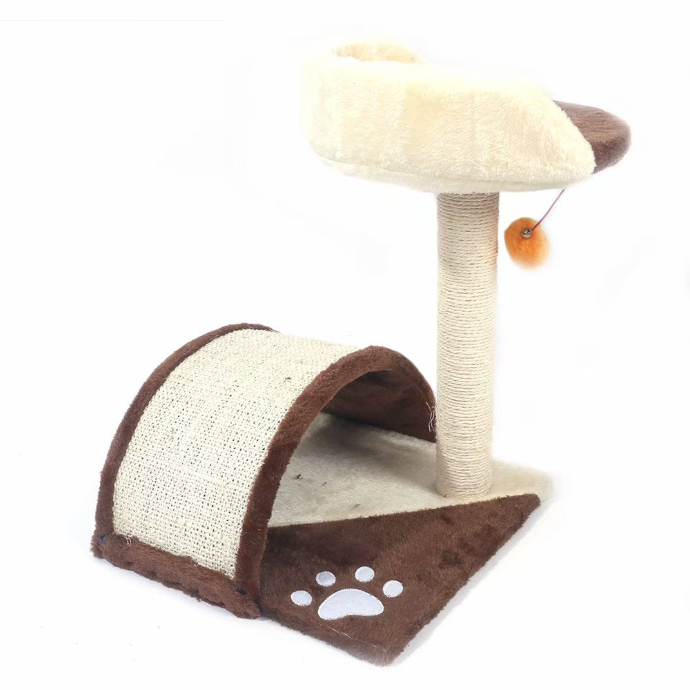 Cat Tree with Sisal-Covered Scratching Posts and 2 Plush Condos Cat Furniture for Kittens Animals & Pet Supplies > Pet Supplies > Cat Supplies > Cat Furniture Fortressmount   