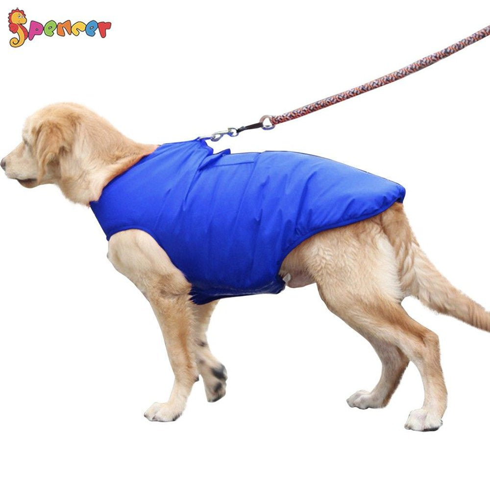 Spencer Winter Waterproof Dog Vest Coat Windproof Warm Reversible Dog Jacket for Cold Weather Puppy Dog Outwear Apparels for Small Medium Large Dogs "Red, S" Animals & Pet Supplies > Pet Supplies > Dog Supplies > Dog Apparel Spencer   