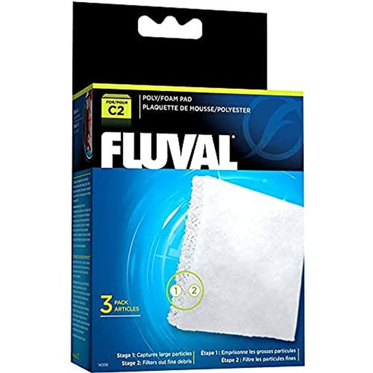 Fluval C2 Poly Foam Pad, Replacement Aquarium Filter Media, 3-Pack, 14008 Animals & Pet Supplies > Pet Supplies > Fish Supplies > Aquarium Filters Fluval   