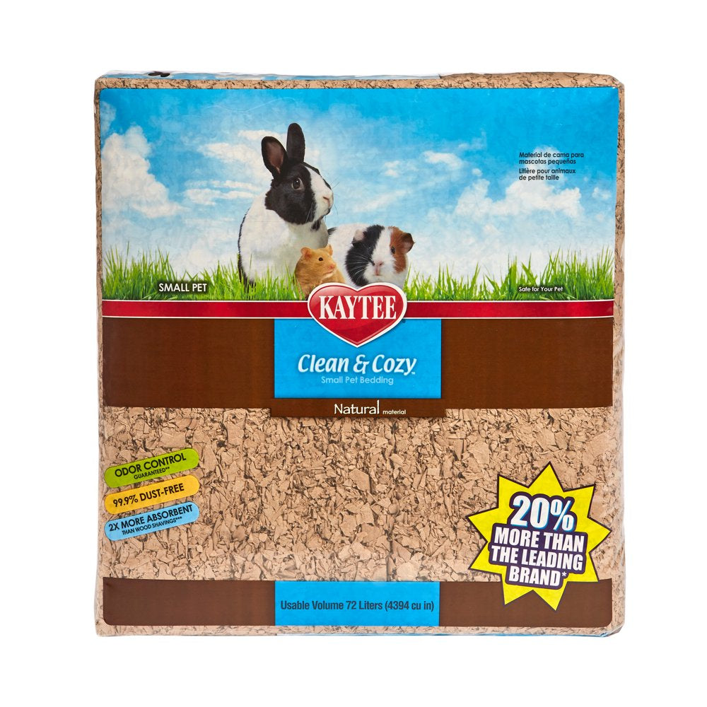 Kaytee Clean & Cozy Natural Small Animal Pet Bedding 72 Liters Animals & Pet Supplies > Pet Supplies > Small Animal Supplies > Small Animal Bedding Central Garden and Pet   