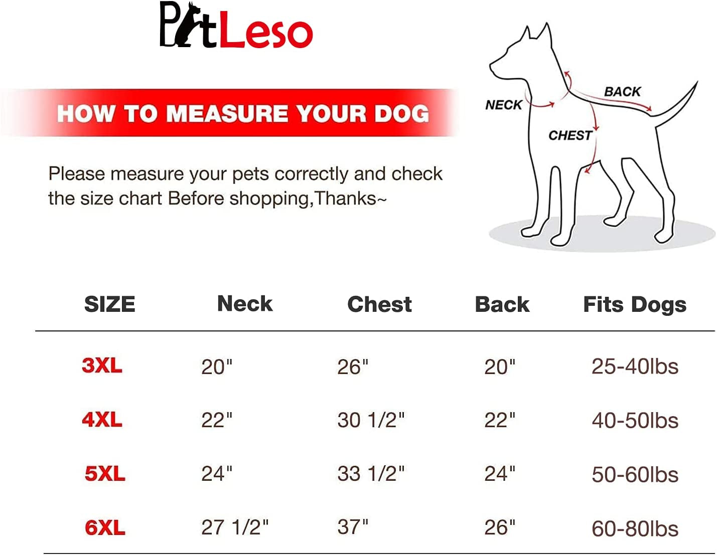 PETLESO Dog Sweater for Large Dog, Warm Cotton Hoodie Sweatshirt for Medium Large Dogs, Red 3XL Animals & Pet Supplies > Pet Supplies > Dog Supplies > Dog Apparel PETLESO   