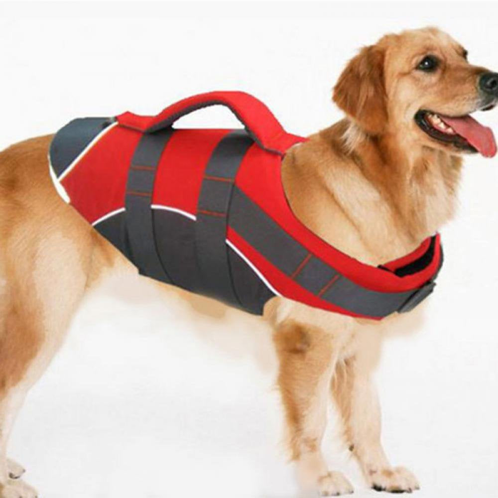Dog Life Jacket Adjustable Dog Lifevest Swimsuit Safety Vest Apparel Lifesaver Coat S Animals & Pet Supplies > Pet Supplies > Dog Supplies > Dog Apparel Sunmark   