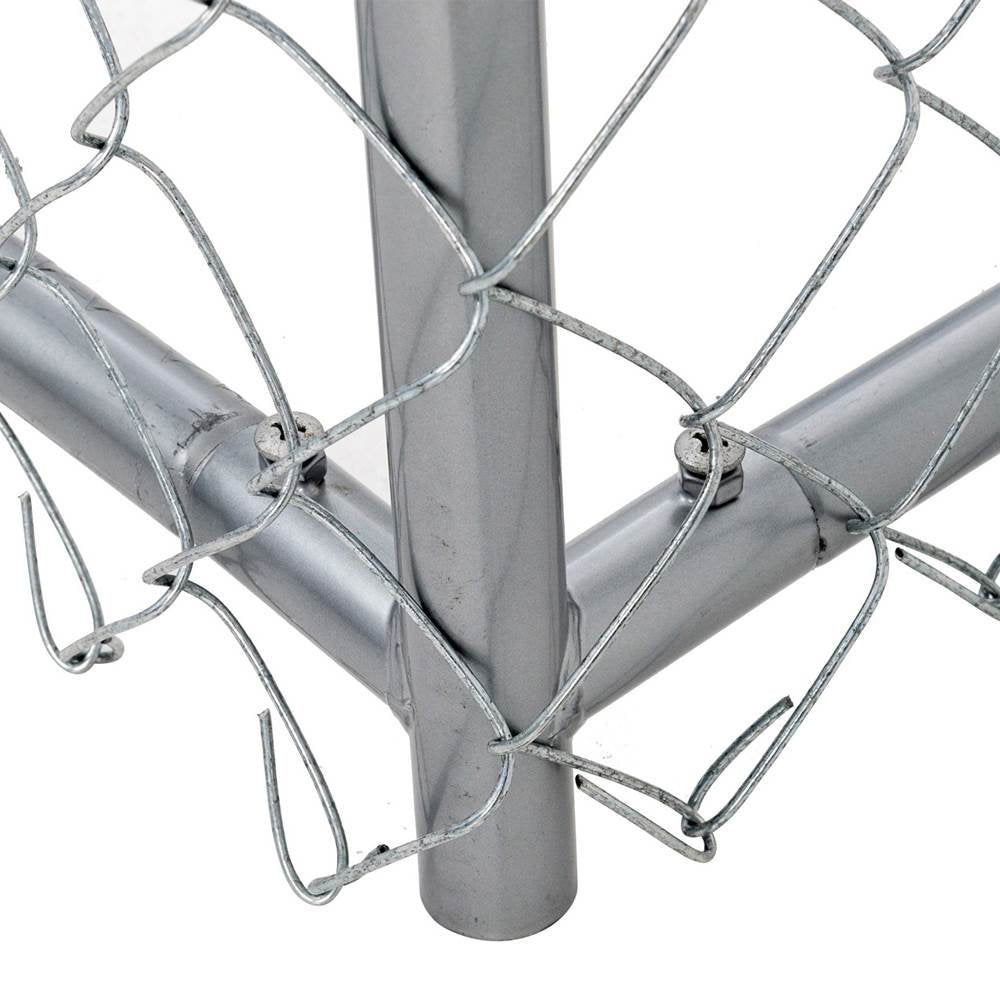 Lucky Dog Single-Door Chain Link Heavy Duty Outdoor Dog Kennel, Silver, 10'L X 5'W X 4'H, 2 Pack Animals & Pet Supplies > Pet Supplies > Dog Supplies > Dog Kennels & Runs Lucky Dog   