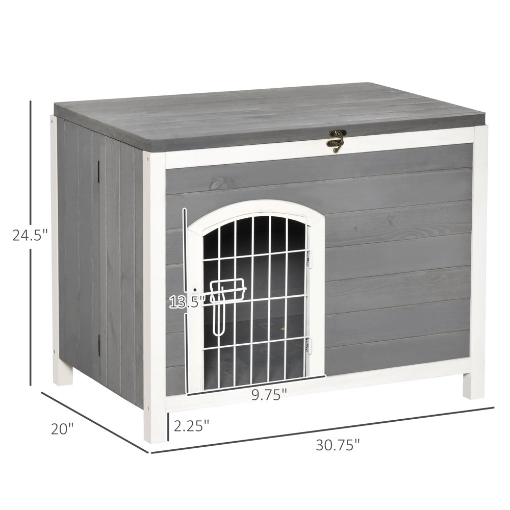 Htovila Portable Dog House Indoor Cat Litter Box Enclosure Pet Shelter - Solid Wood Animals & Pet Supplies > Pet Supplies > Dog Supplies > Dog Houses Htovila   