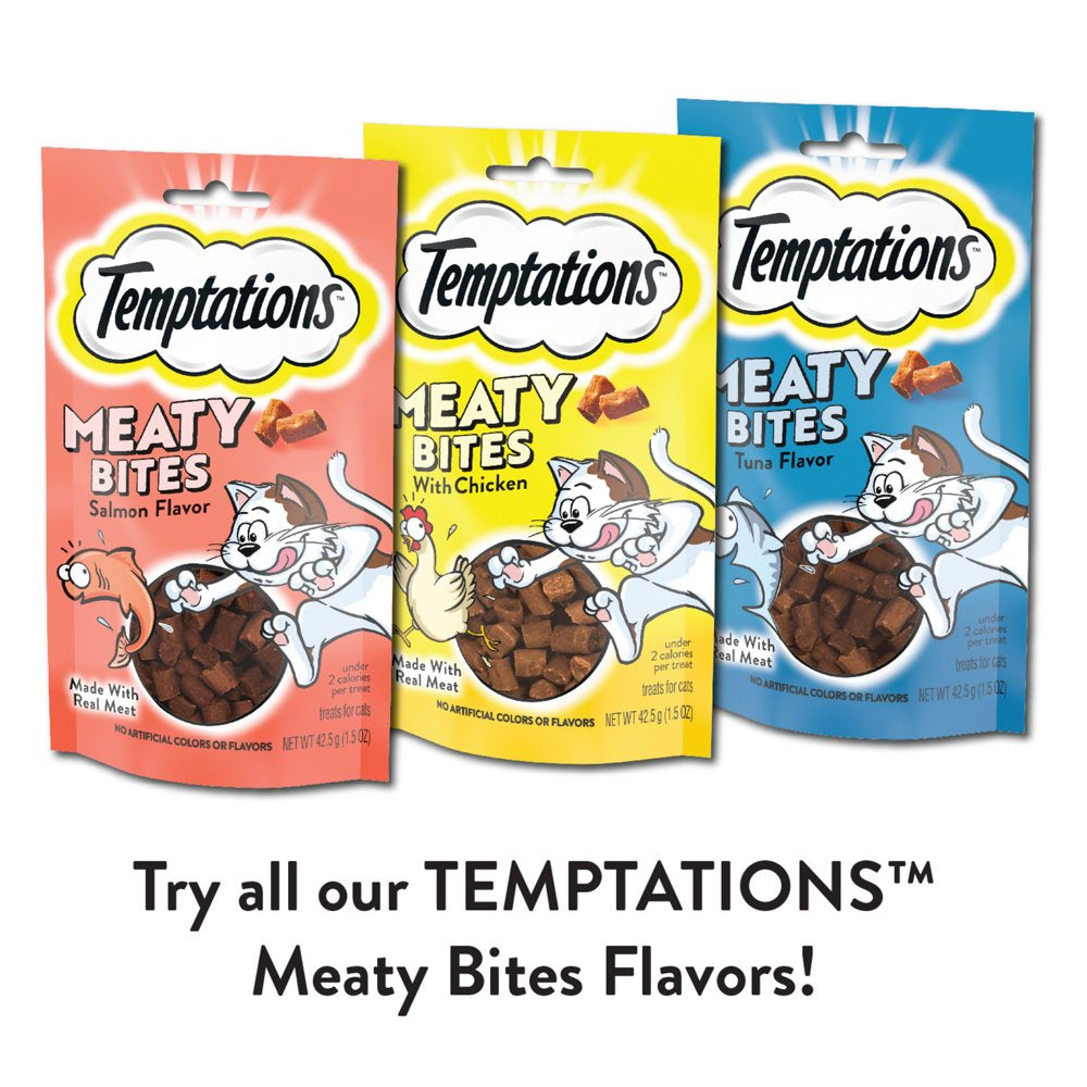 TEMPTATIONS Meaty Bites, Soft and Savory Cat Treats, Tuna Flavor, 1.5 Oz. Pouch Animals & Pet Supplies > Pet Supplies > Cat Supplies > Cat Treats Mars Petcare   