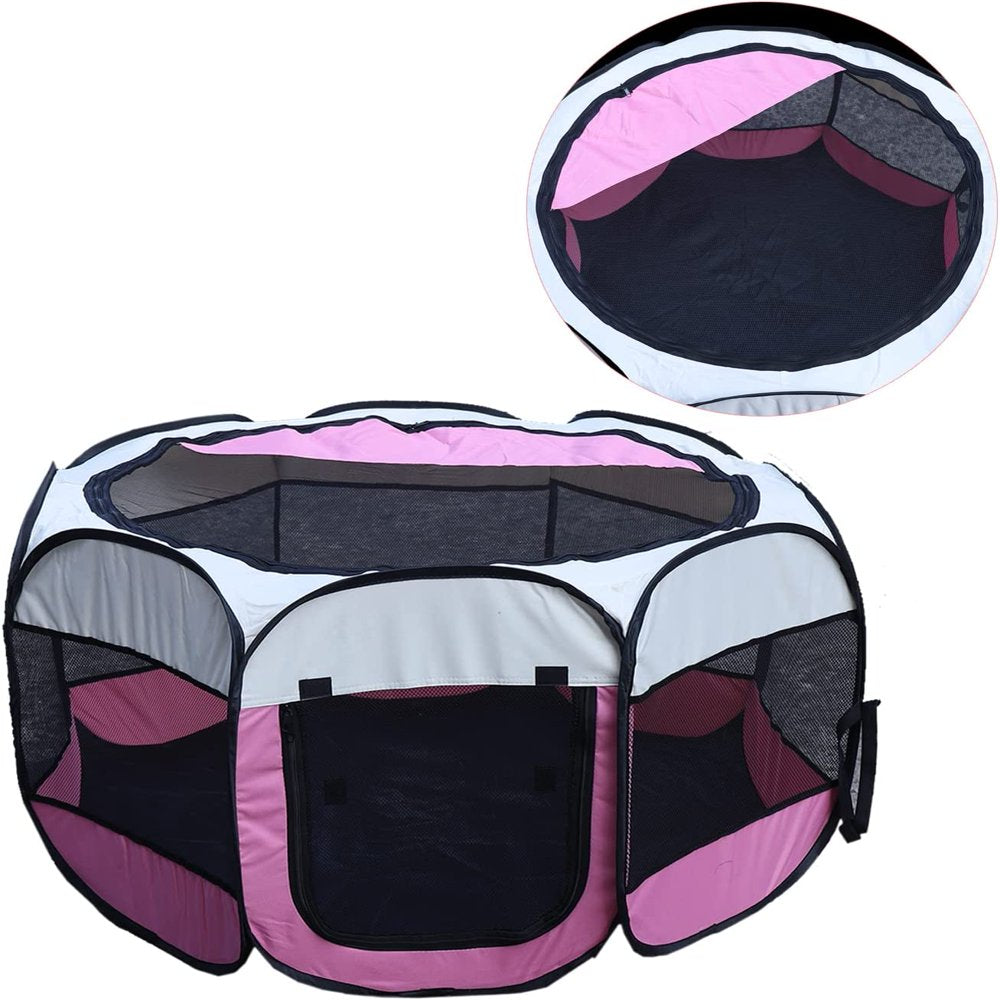 FETCOI Foldable Dog Cat Tent Pet Playpen Portable Exercise Kennel Fence 8-Panel Animals & Pet Supplies > Pet Supplies > Dog Supplies > Dog Kennels & Runs FETCOI   