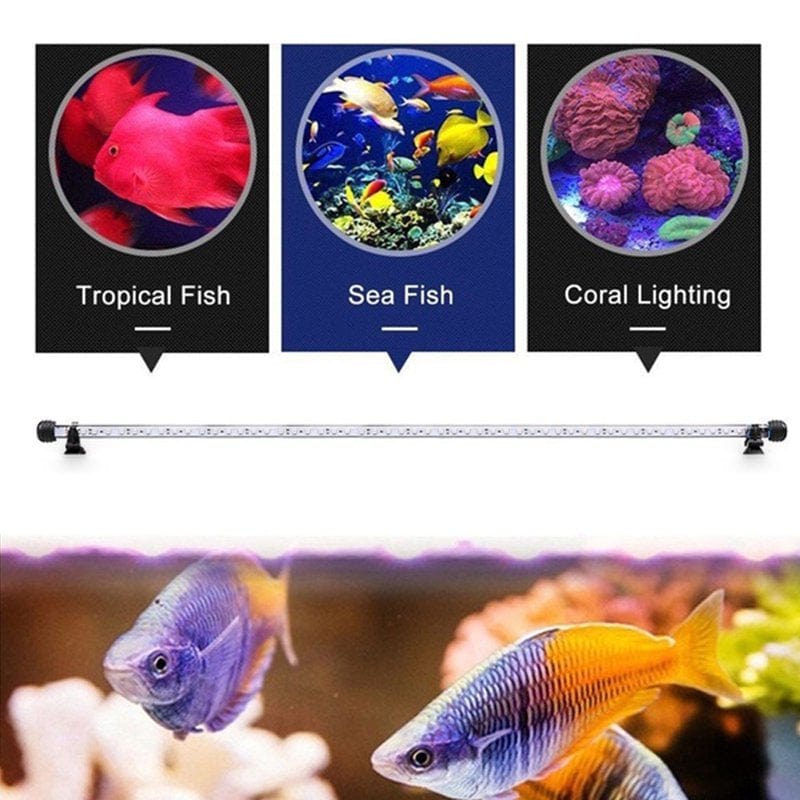 18-52Cm Aquarium Fish Tank LED Light Submersible Waterproof Bar Strip Lamp 5050 Underwater Lights Animals & Pet Supplies > Pet Supplies > Fish Supplies > Aquarium Lighting Gonex   