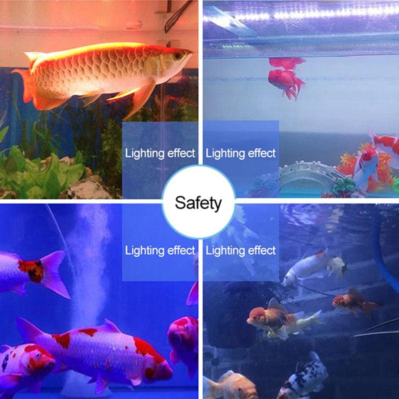 18-52Cm Aquarium Fish Tank LED Light Submersible Waterproof Bar Strip Lamp 5050 Underwater Lights Animals & Pet Supplies > Pet Supplies > Fish Supplies > Aquarium Lighting Gonex   