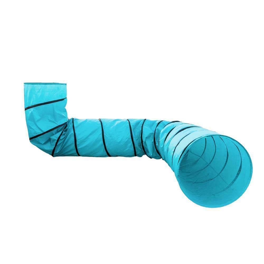 18' Agility Training Tunnel Pet Dog Play Outdoor Obedience Exercise Equipment Blue Animals & Pet Supplies > Pet Supplies > Dog Supplies > Dog Treadmills Goorabbit   