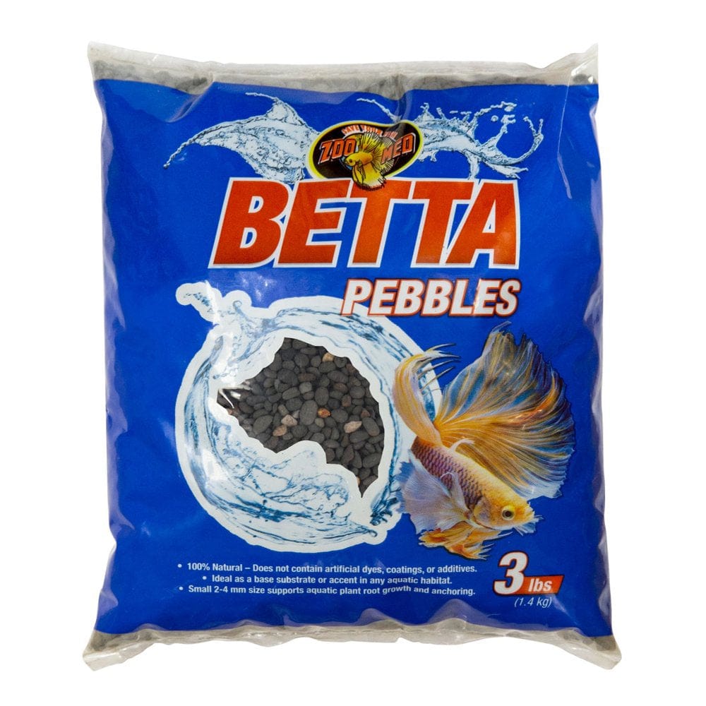 18 Lb (6 X 3 Lb) Zoo Med Natural Betta Pebbles Aquarium Substrate Animals & Pet Supplies > Pet Supplies > Fish Supplies > Aquarium Gravel & Substrates Zoo Med 18 lb (6 x 3 lb)  