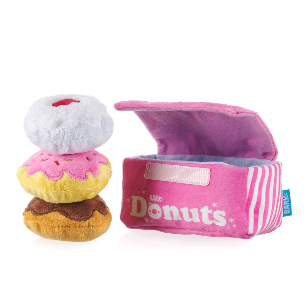 BARK Barker'S Dozen Donuts Dog Toy - Features Multi-Part 4 in 1 Toy, Xs to Small Dogs Animals & Pet Supplies > Pet Supplies > Dog Supplies > Dog Toys BARK   