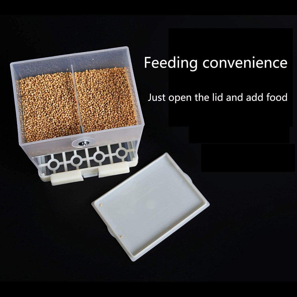 Automatic Bird Feeder No Mess for Cage inside Birds Stuff Cage Accessories Seed Food Container for Small Brids Cockatiel Budgerigar Macaw Finch Budgie Parakeet Conure Canary Parrots Animals & Pet Supplies > Pet Supplies > Bird Supplies > Bird Cage Accessories SurVank   