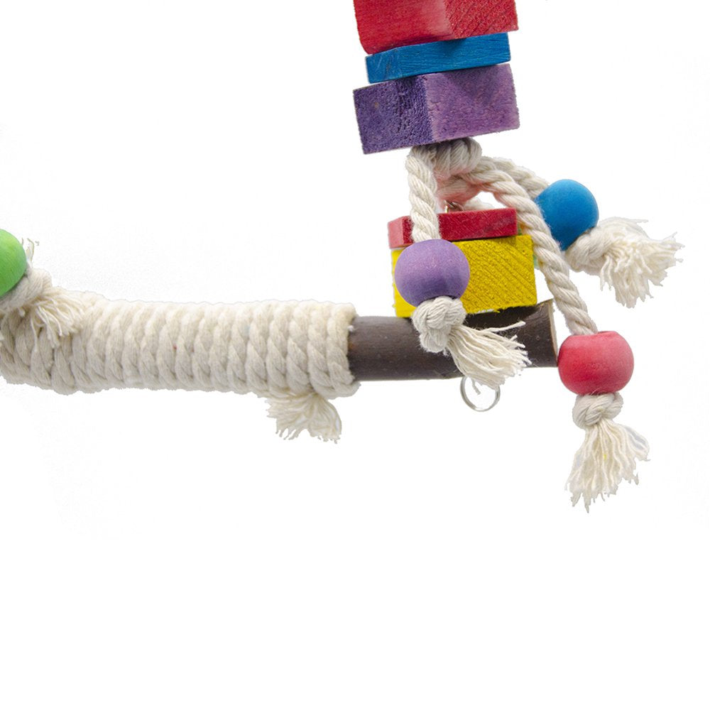 Standing Stand Bird Toy Bird Chewing Swing Toy Stand Hanging Bird Perch Toys for Cockatiel Parrot Animals & Pet Supplies > Pet Supplies > Bird Supplies > Bird Toys Atralife   