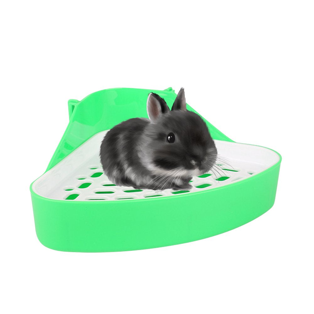 Animal Litter Potty Trainer Toilet Corner Litter Bedding Box Pet Pan for Baby Chinchillas Small Guinea Pigs Ferret Animals & Pet Supplies > Pet Supplies > Small Animal Supplies > Small Animal Bedding Eccomum   