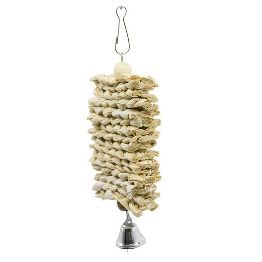 Parrot Hanging Toy Chewing Bite Rattan Balls Grass Swing Bell Bird Parakeet Cage Accessories Animals & Pet Supplies > Pet Supplies > Bird Supplies > Bird Cage Accessories Ardorlove   