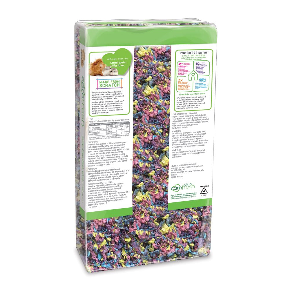 Carefresh Natural Soft Paper Fiber, Small Pet Bedding, Confetti, 50L Animals & Pet Supplies > Pet Supplies > Small Animal Supplies > Small Animal Bedding Healthy Pet   