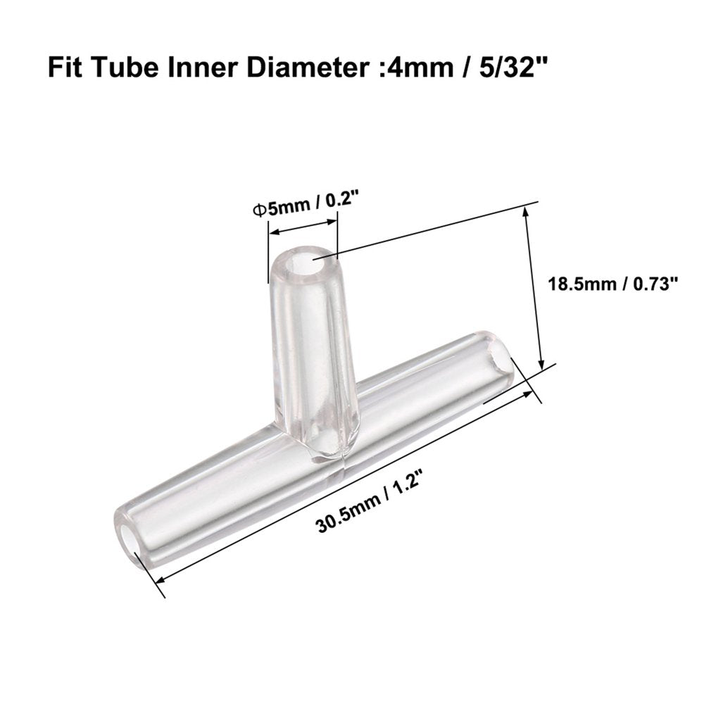 Aquarium Air Valve Connector,Plastic Inline Tubing,Tee,Valves,For 4Mm Fish Tank Pond Air Line 10Pcs Animals & Pet Supplies > Pet Supplies > Fish Supplies > Aquarium & Pond Tubing Unique Bargains   