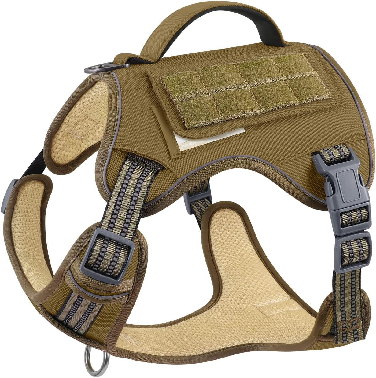 Demigreat Tactical Dog Harness for Large Dogs No Pull,Military Service Dog Harness , Fit Smart Reflective Pet Walking Harness for Training, Adjustable Dog Vest Harness with Handle Animals & Pet Supplies > Pet Supplies > Dog Supplies > Dog Apparel Demigreat ArmyGreen Large (Pack of 1) 