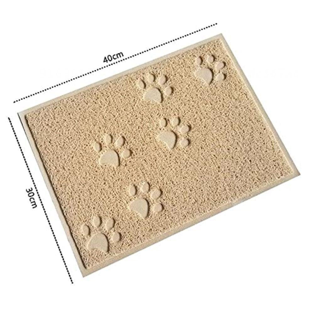 Cat Litter Mat Mat Cat Litter Litter Box Mat Rectangle Mat, Waterproof Cat Mat Accessories for Litter Box Litter Mat,30X40Cm(Blue) Animals & Pet Supplies > Pet Supplies > Cat Supplies > Cat Litter Box Mats Itemer   