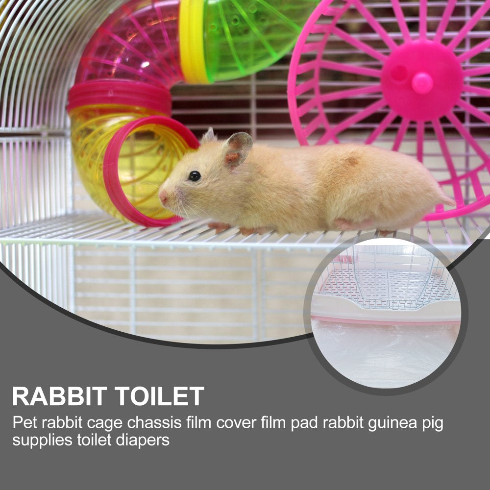 Cage Pads Pee Rabbit Pet Mat Liner Liners Guinea Bunny Film Animal Small Tray Disposable Toilet Training Pad Diaper Animals & Pet Supplies > Pet Supplies > Dog Supplies > Dog Diaper Pads & Liners HOMEMAXS   