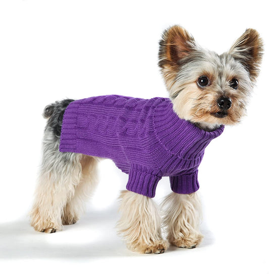 Stinky G Dog Sweater Turtleneck Purple Size #08 Animals & Pet Supplies > Pet Supplies > Dog Supplies > Dog Apparel Stinky G Purple #08 