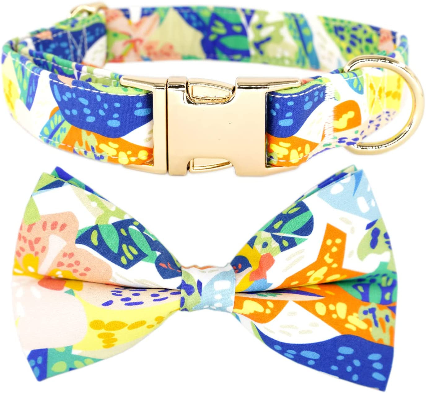 Bow Tie Dog Collar Rose Gold Dog Collar White Navy Bowtie Dog Collar Summer Dog Collar(M) Animals & Pet Supplies > Pet Supplies > Dog Supplies > Dog Apparel T.A bird   