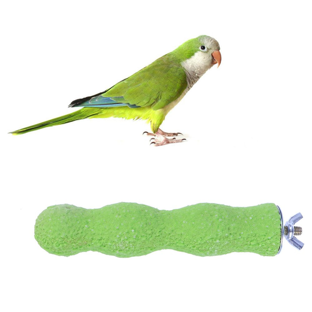 OUNONA 14CM Bird Perch Parrot Stand Parakeet Natural Wood Rough Sand Perches Grinding Nail for Small Medium Large Birds African Grey Cockatoo Parakeet Cockatiels Conure Cage Accessories (Random Color) Animals & Pet Supplies > Pet Supplies > Bird Supplies > Bird Cage Accessories OUNONA   