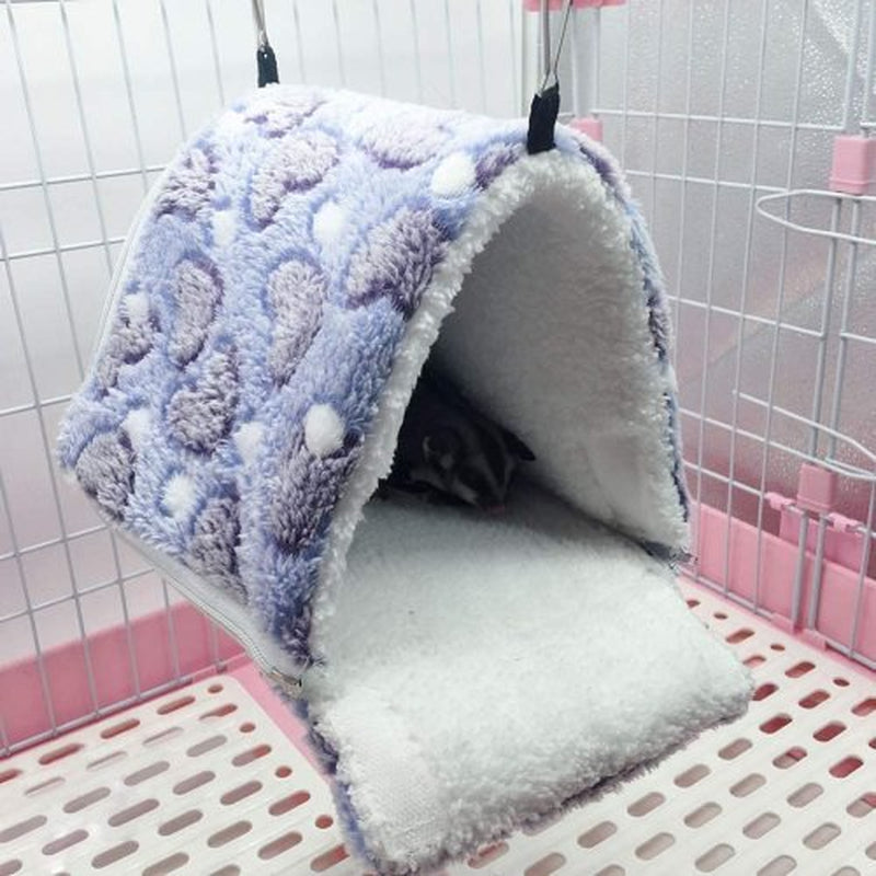 Sunjoy Tech Small Pet Cage Hammock, Hanging Bed for Small Animals Pet Cage Hammock Accessories Bedding for Chinchilla Parrot Sugar Glider Ferrets Rat Hamster Rat Playing Sleeping