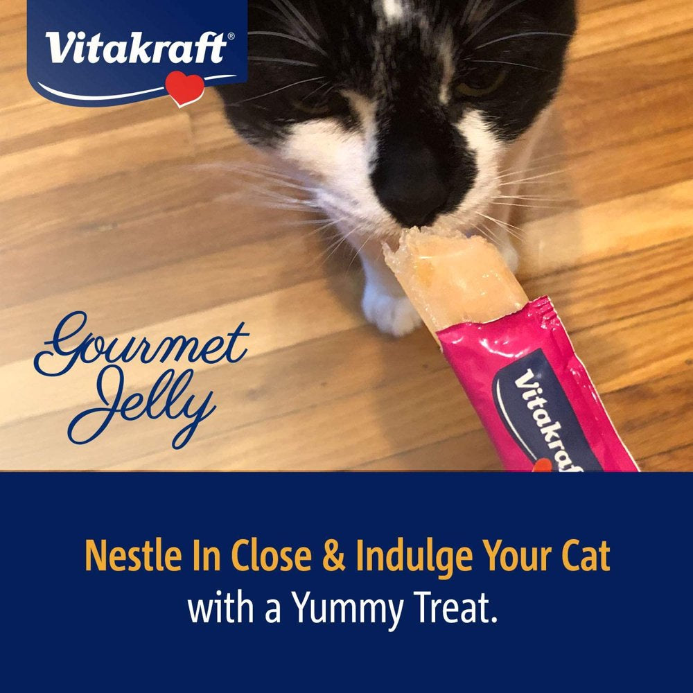 Vitakraft Gourmet Jelly Cat Treat with Turkey and Sweet Potato Animals & Pet Supplies > Pet Supplies > Cat Supplies > Cat Treats Vitakraft   