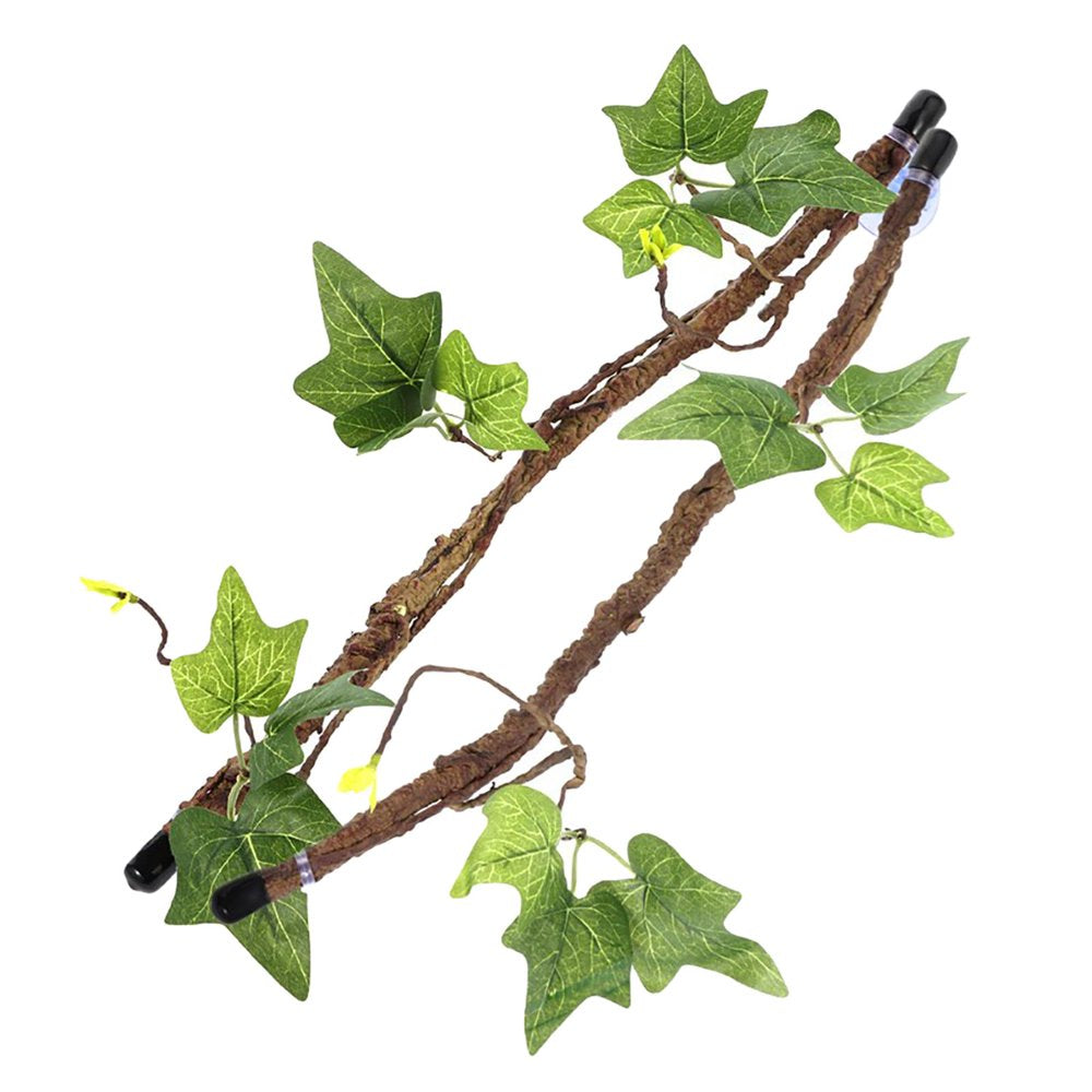 Artificial Reptiles Plants with Suction Cup for Amphibian Decoration Habitat