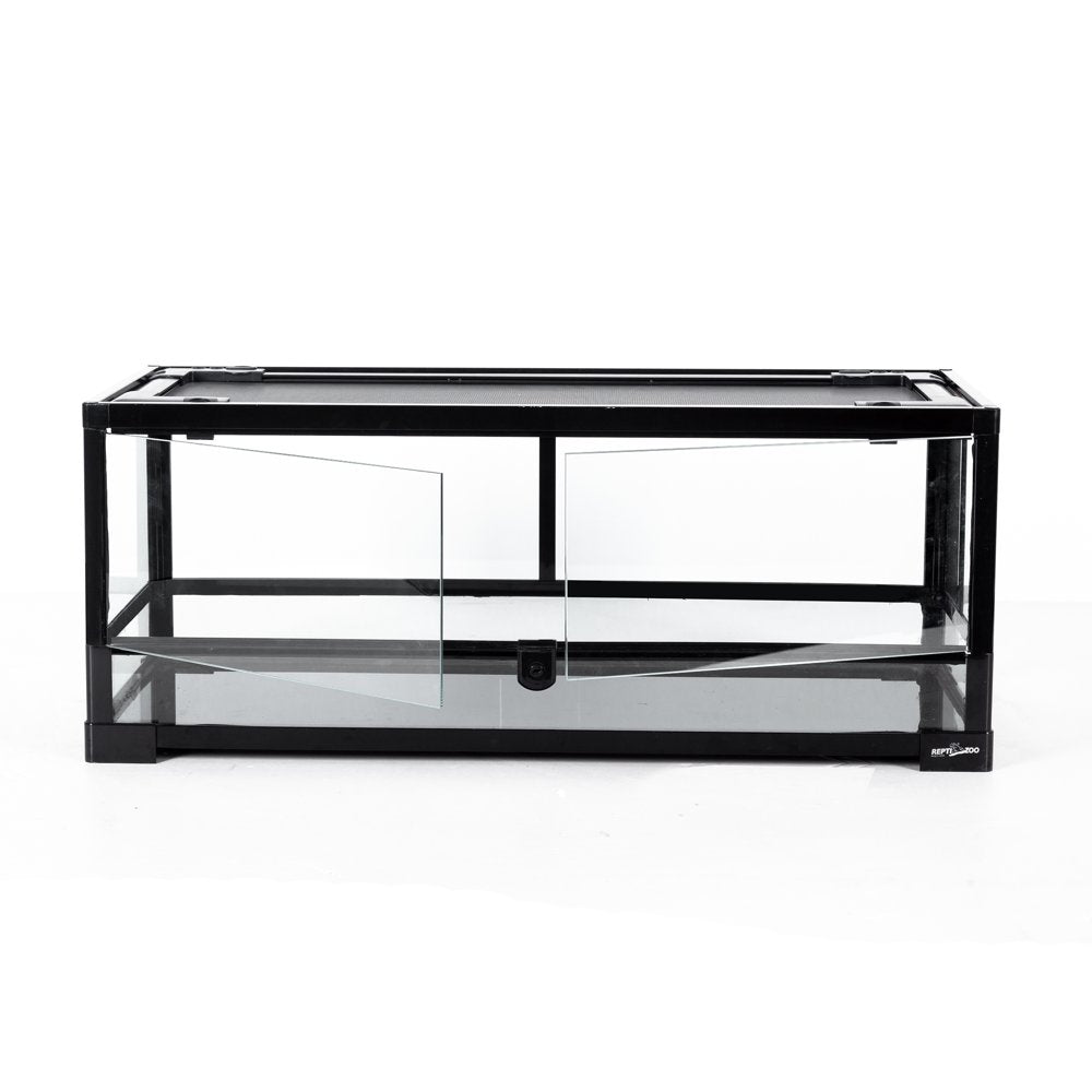 REPTI ZOO Glass Reptile Terrarium Front Opening Reptile Habitat Tank 30" X 12"X 12" for Reptile Pets Animals & Pet Supplies > Pet Supplies > Small Animal Supplies > Small Animal Habitat Accessories shenzhenshihuibaiqiyeguanlizixunyouxianzerengongsi   