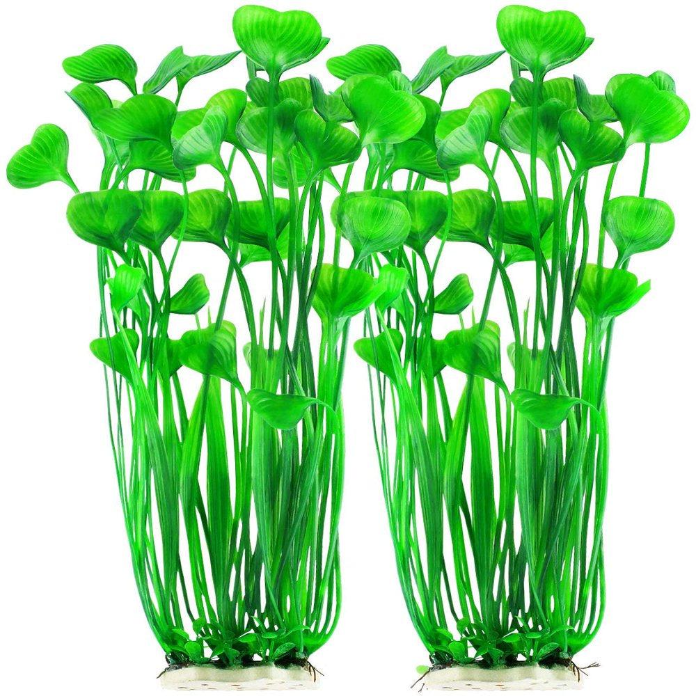 Mylifeunit Plastic Fish Tank Plants, Artificial Tall Aquarium Plants for Fish Tank Decor, 15.75 Inches ( Pack of 2) Animals & Pet Supplies > Pet Supplies > Fish Supplies > Aquarium Decor MyLifeUNIT   