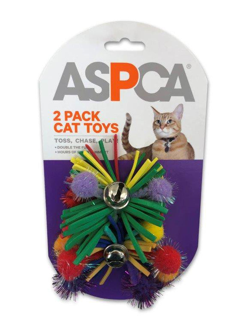 ASPCA Fuzzy Cat Toys, 2-Pack Animals & Pet Supplies > Pet Supplies > Cat Supplies > Cat Toys American Cat Club   