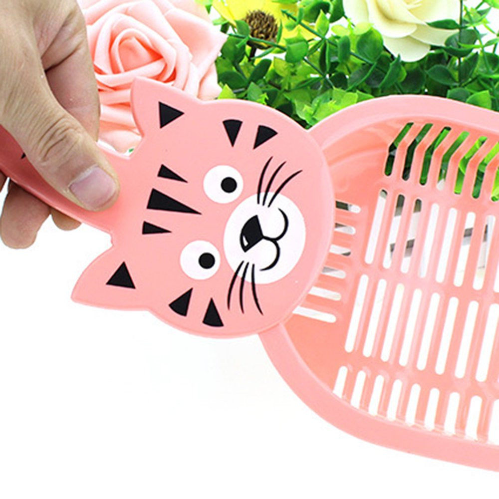 Pet Enjoy Cartoon Cat Litter Scoop,Cute Cat Face Cat Tail Handle Scooper,Creative Durable Hollow Kitty Cat Litter Shovel for Litter Box Animals & Pet Supplies > Pet Supplies > Cat Supplies > Cat Litter Pet Enjoy   