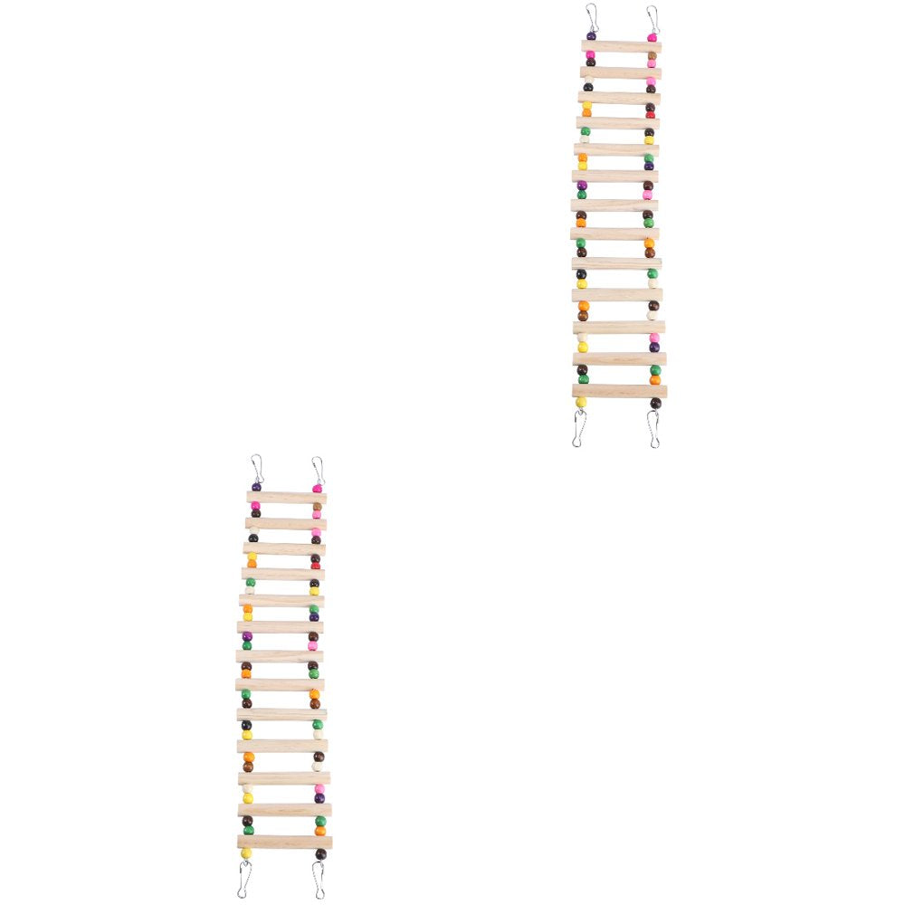 NUOLUX Bird Toys Parrot Large Toys Ladder Birds Cages Parrots Parrots Conures Hanging Perch Foraging African Grey Parakeets Animals & Pet Supplies > Pet Supplies > Bird Supplies > Bird Ladders & Perches NUOLUX   