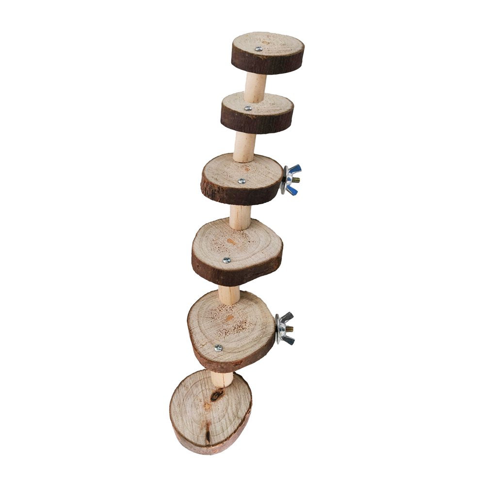 Bird Exercise Perches Stand Platform Wooden Parrot Hamster Climbing Ladder Stair Animals & Pet Supplies > Pet Supplies > Bird Supplies > Bird Ladders & Perches SANVILY   
