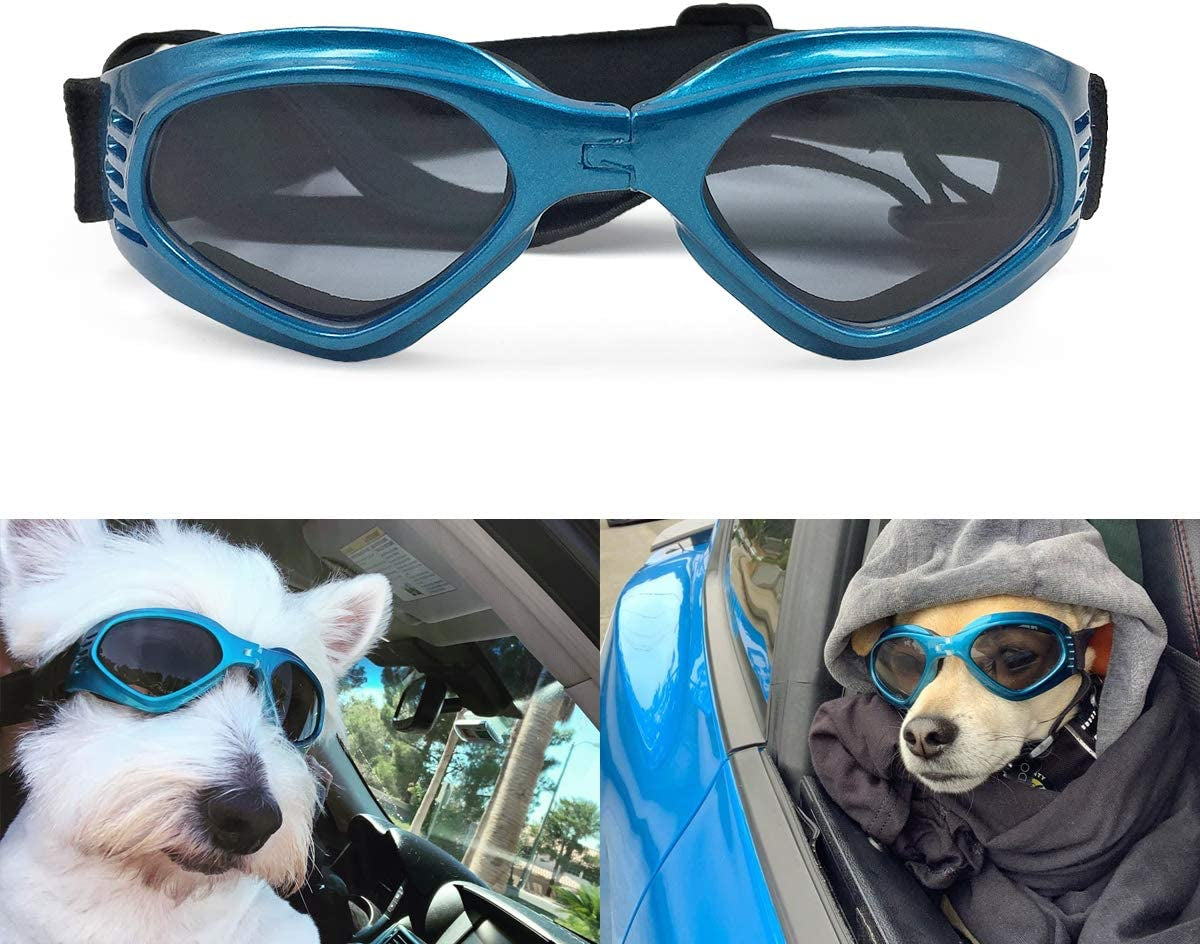 Enjoying Pet/Dog Puppy UV Goggles Sunglasses Waterproof Protection Sun Glasses for Dog - Blue Animals & Pet Supplies > Pet Supplies > Dog Supplies > Dog Apparel Enjoying   