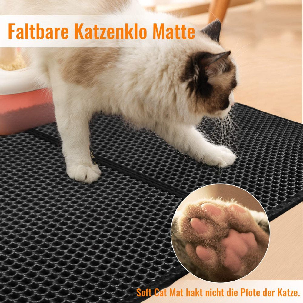 Cat Litter Mat Size 55*75CM Double Layer Design Honeycomb Cat Litter Mat Waterproof Non-Slip Eva Material Washable Easy Clean Durable Mat for Litter Box Animals & Pet Supplies > Pet Supplies > Cat Supplies > Cat Litter Box Mats Aroma360   